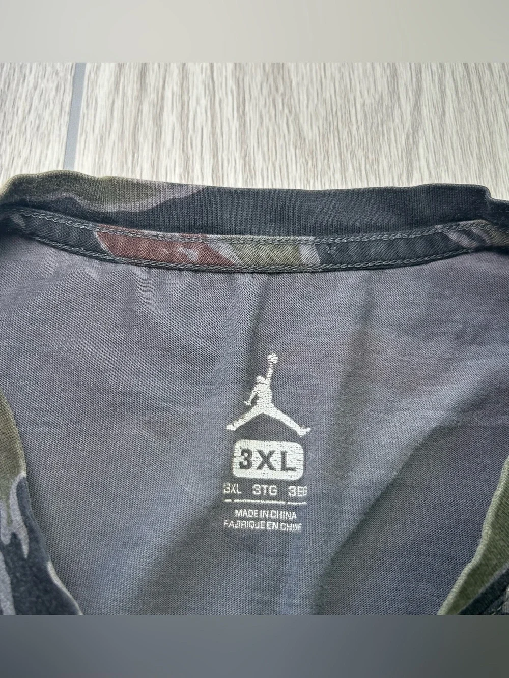 Jordan Sportswear Tech Men's 3XL Graphic Long-Sleeve T-Shirt Camo Jumpman #23